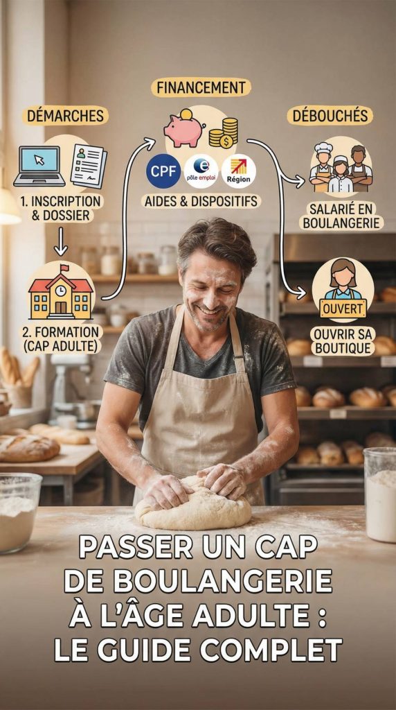 Passer un CAP de boulangerie lorsque l'on est adulte : démarches, financement et débouchés